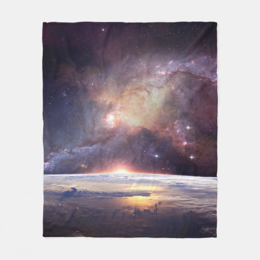 Couverture Polaire Galaxy étoile infinité cosmos sombre (Devant)