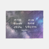 Couverture Polaire Galaxy Sky Bible Verse (Devant (Horizontal))
