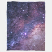 Couverture Polaire Galaxy Space Stars Night Sky Celestial Navy Blue (Devant)