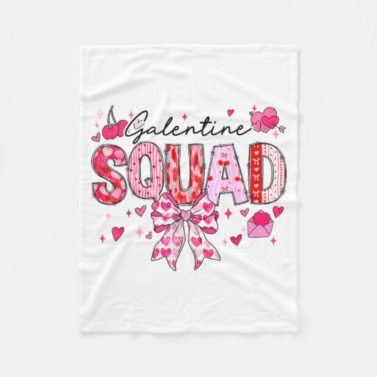 Couverture Polaire Galentines Day Women Galentines Squad Funny Valent (Devant)