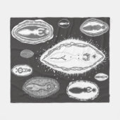 Couverture Polaire Galerie de la déesse Yoni (Devant (Horizontal))