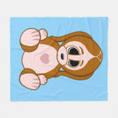 Couverture Polaire Galets du chiot (Devant (Horizontal))