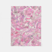 Couverture Polaire Galets Mosaic Art - Rose rose pâle (Devant)