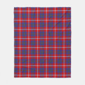 Couverture Polaire Galloway carreau rouge (Devant)