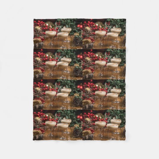 COUVERTURE POLAIRE *GALORE DE COCKTAILS* BLANCHET DE NOËL (Devant)