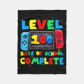 Couverture Polaire Game Controller Level 100 Days Of School Complete  (Devant)