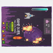 Couverture Polaire Game over purple blanket (Devant (Horizontal))