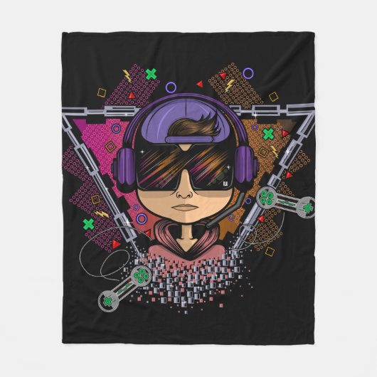 Couverture Polaire Gamer Boy (Devant)