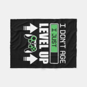 Couverture Polaire Gamer Do Not Age I Just Level (Devant (Horizontal))