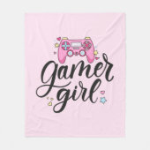 Couverture Polaire Gamer fille (Devant)