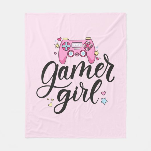 Couverture Polaire Gamer fille (Devant)