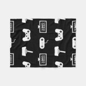 Couverture Polaire Gamer orienté de jeu vidéo de conception de jeu de (Devant (Horizontal))