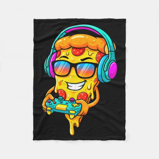 Couverture Polaire Gamer Zza Slice Video Gaming Boy Enthusiast Gamer  (Devant)