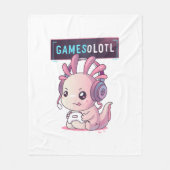 Couverture Polaire Gamesolotl - Axolotl Gamer (Devant)