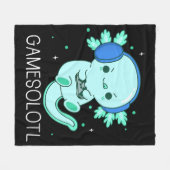 Couverture Polaire Gamesolotl Axolotl Gamer (Devant (Horizontal))
