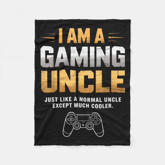 Couverture Polaire Gaming Uncle Cooler Than Normal Uncle For Mens Boy (Devant)