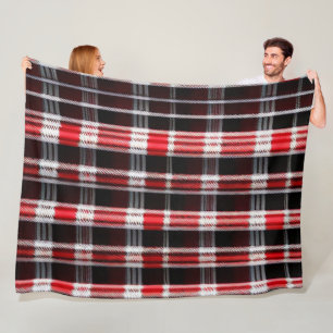 Couverture Polaire Gamme Abstraite Red Black