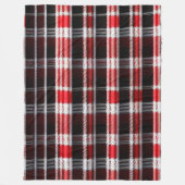 Couverture Polaire Gamme Abstraite Red Black (Devant)