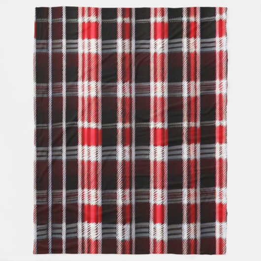Couverture Polaire Gamme Abstraite Red Black (Devant)