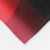 Couverture Polaire Gamme Abstraite Red Black Plaid (Coin)