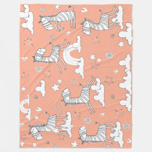 Couverture Polaire Gamme d'animaux zèbres