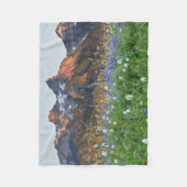 Couverture Polaire Gamme de tatouages et Fleurs sauvages | Mt. Rainie (Devant)