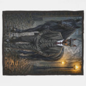 Couverture Polaire Gangster Doberman (Devant (Horizontal))