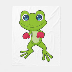 Couverture Polaire Gant de boxe Boxeur Grenouille