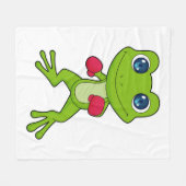 Couverture Polaire Gant de boxe Boxeur Grenouille (Devant (Horizontal))