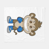 Couverture Polaire Gants de boxe de singe (Devant (Horizontal))