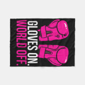 Couverture Polaire Gants de formation de kickboxeuse de poulet de kic (Devant (Horizontal))