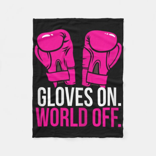 Couverture Polaire Gants de formation de kickboxeuse de poulet de kic (Devant)