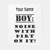 Couverture Polaire Garçon - Bruit avec la jupe dessus (Devant)