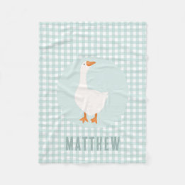 Couverture Polaire Garçons Bleu En vichy Goose Farm Enfants