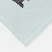 Couverture Polaire Garçons Couleur Bleue Aquarelle Dinosaur Alphabet  (Coin)