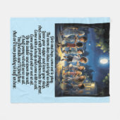 Couverture Polaire Garçons et filles - Crème de pépinière Blanche en  (Devant (Horizontal))