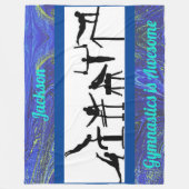 Couverture Polaire Garçons Gymnastique est géniale Blanche polaire (Devant)