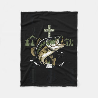 Couverture Polaire Garçons pêche chrétienne foi suivre jésus grande p