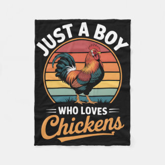 Couverture Polaire Garçons poulet _1