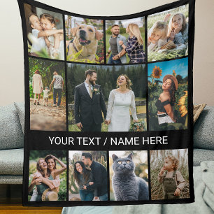 Couverture Polaire Garde-collection multi-photo moderne 11