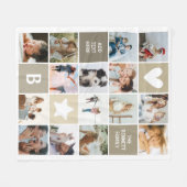 Couverture Polaire Garde-photo personnalisée moderne (Devant (Horizontal))