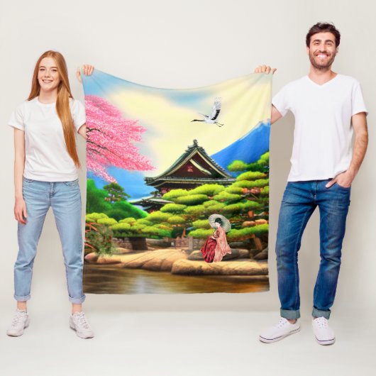 Couverture Polaire Garden japonais (En situation)