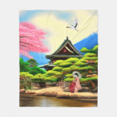 Couverture Polaire Garden japonais (Devant)