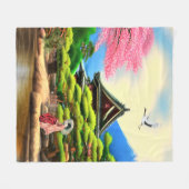 Couverture Polaire Garden japonais (Devant (Horizontal))