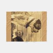 Couverture Polaire Gardes pitbull des années 1920 (Devant (Horizontal))