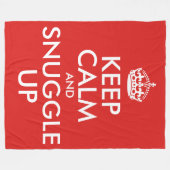 Couverture Polaire Gardez Le Calme Et Faites-Vous Monter (Grand) (Devant (Horizontal))