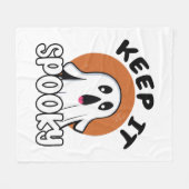 Couverture Polaire Gardez-le effrayant (Devant (Horizontal))