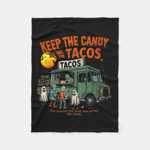 Couverture Polaire Gardez Les Bonbons Je Prendrai Les Tacos - Hallowe