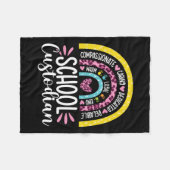 Couverture Polaire Gardien Battery Life School Janitor Rainbow (Devant (Horizontal))