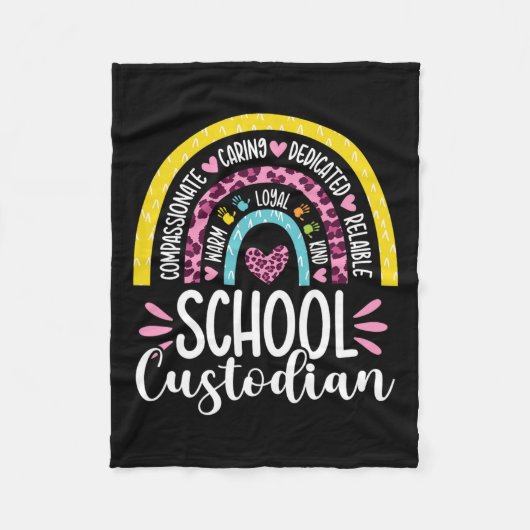 Couverture Polaire Gardien Battery Life School Janitor Rainbow (Devant)